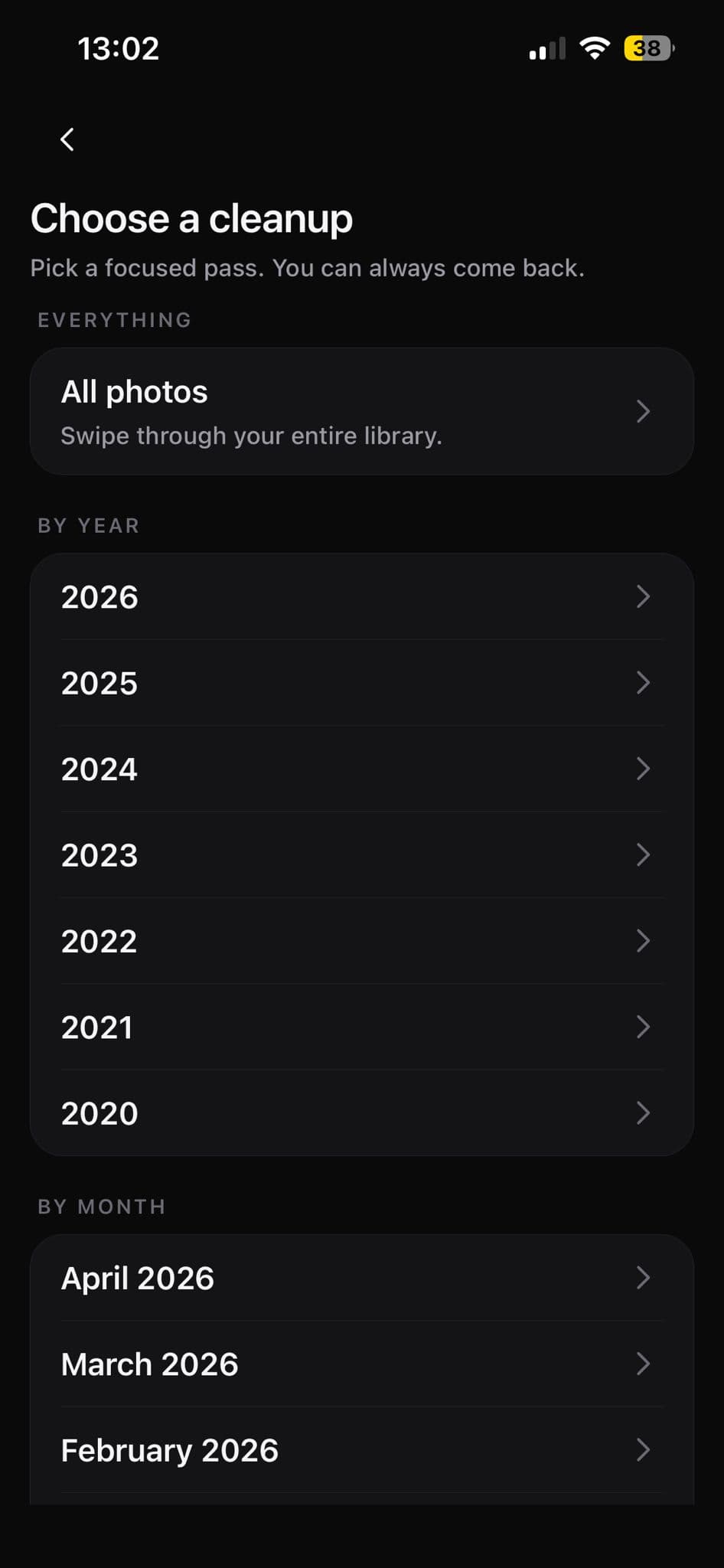 SnapBin scope selection screenshot